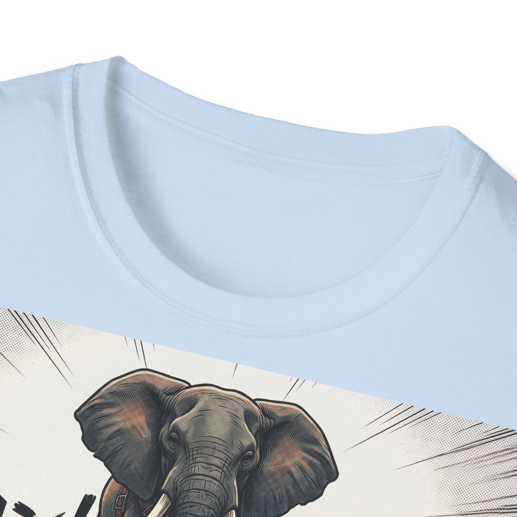 TRUCUTU Manga Elephant Softstyle T-Shirt – Japanese Anime Streetwear