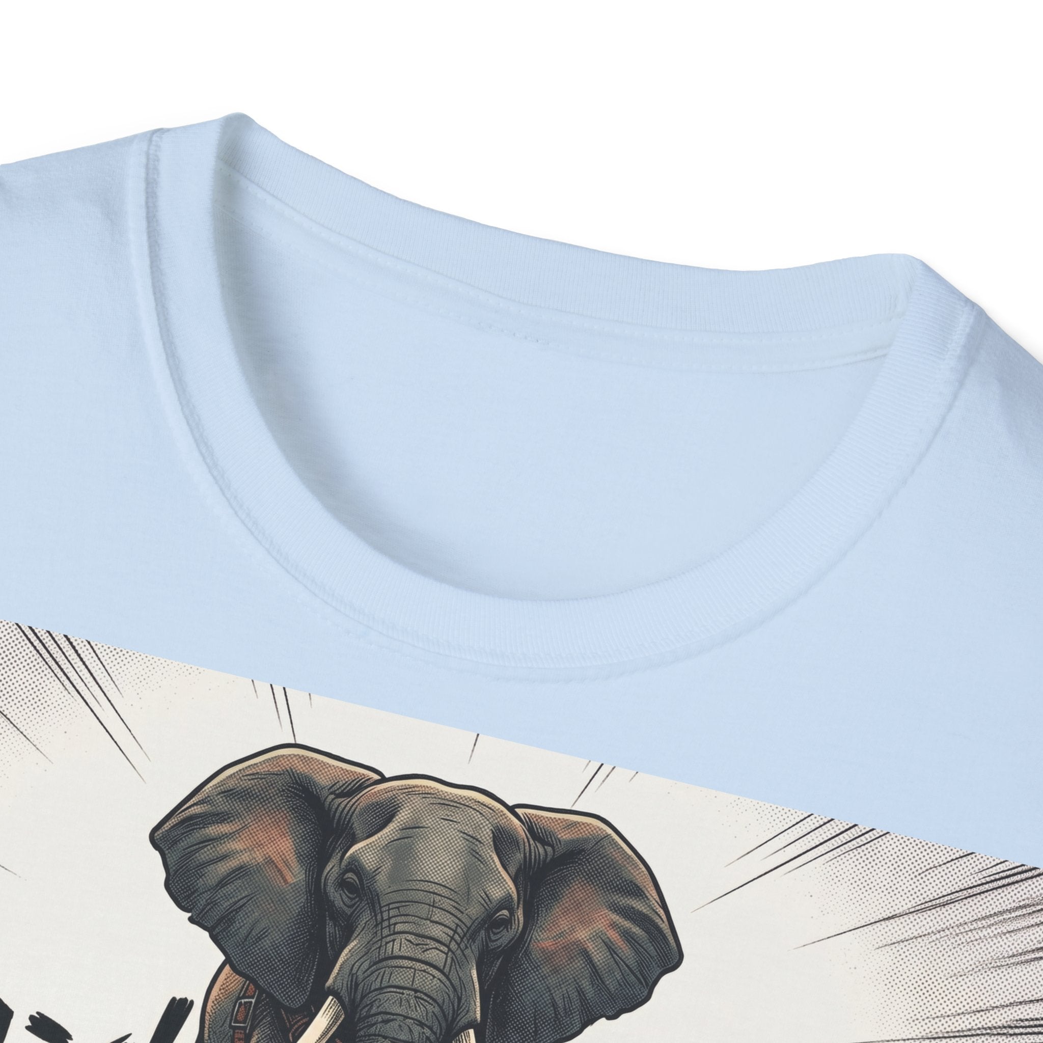 TRUCUTU Manga Elephant Softstyle T-Shirt – Japanese Anime Streetwear