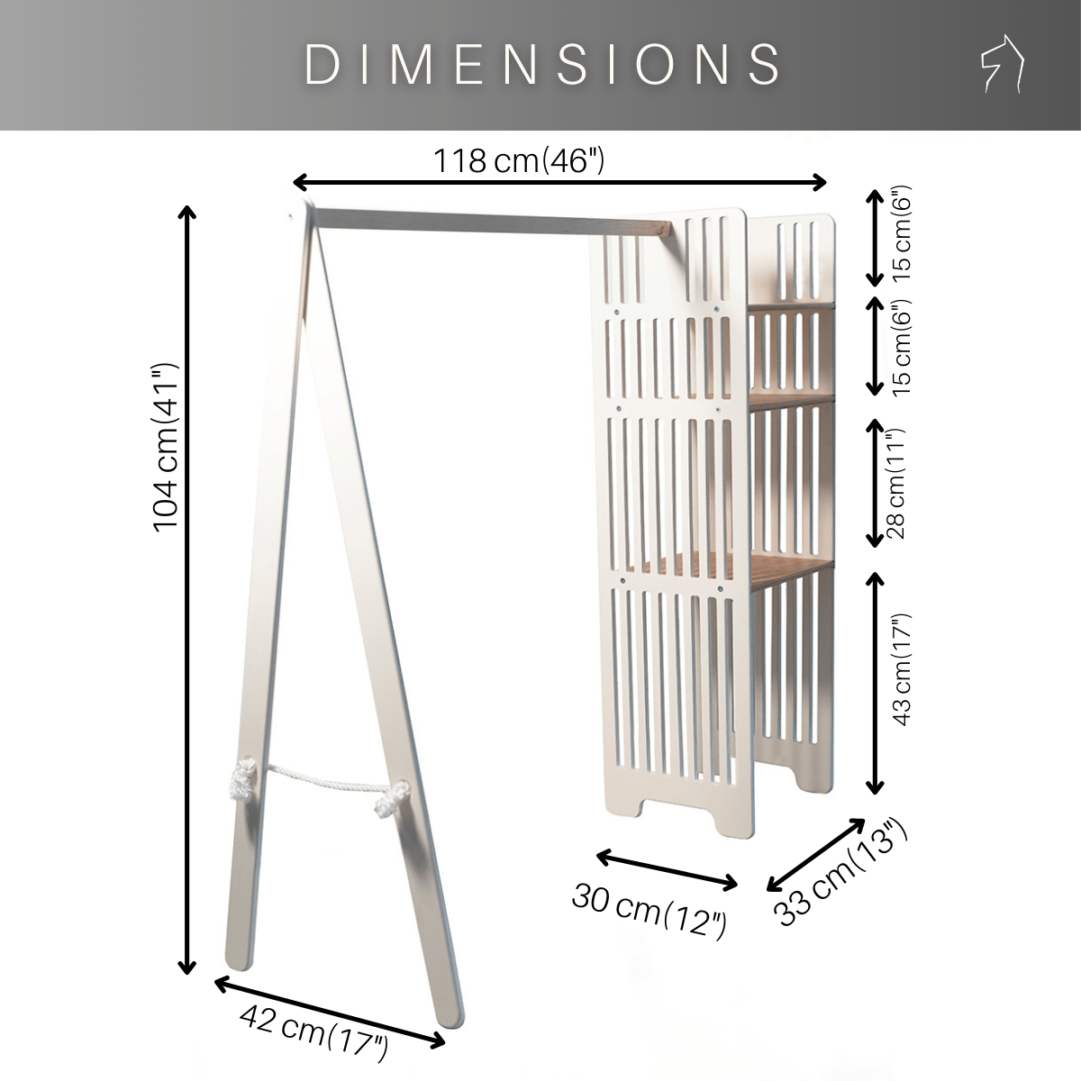 Montessori Kids' Clothing Rack – view 5
