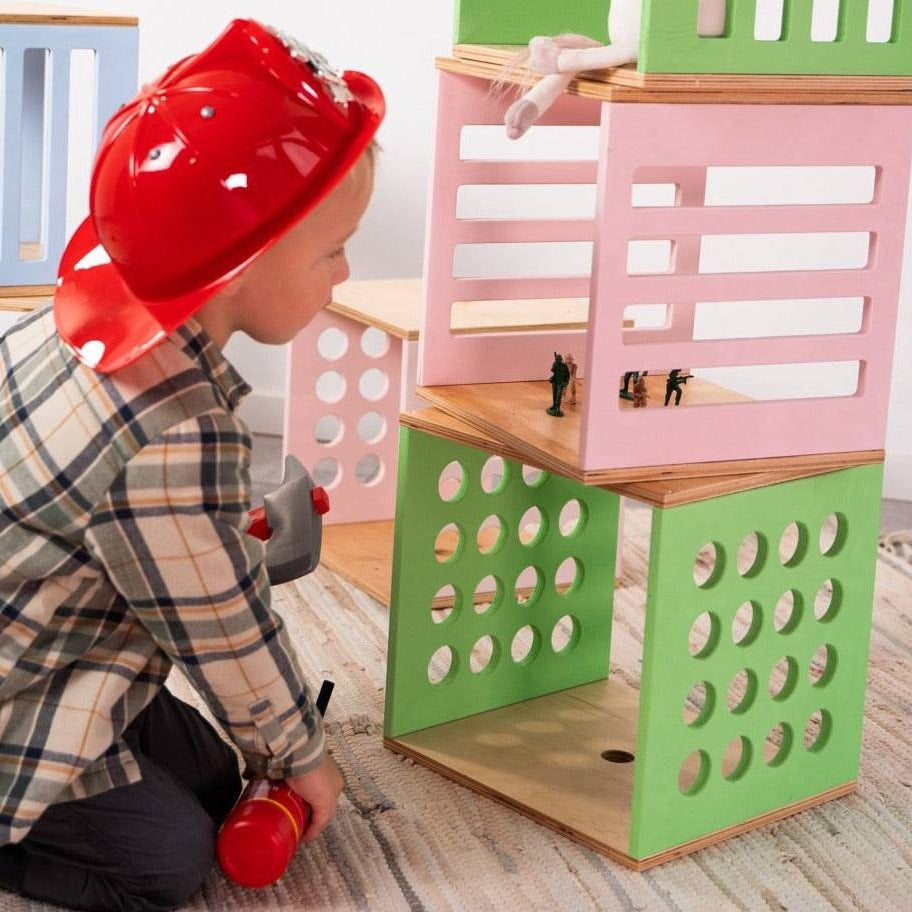 Stackable Wooden Storage Cube for Kids – view 2