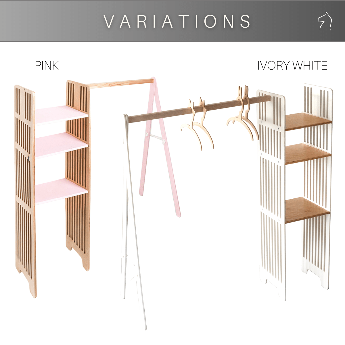 Montessori Kids' Clothing Rack – view 2