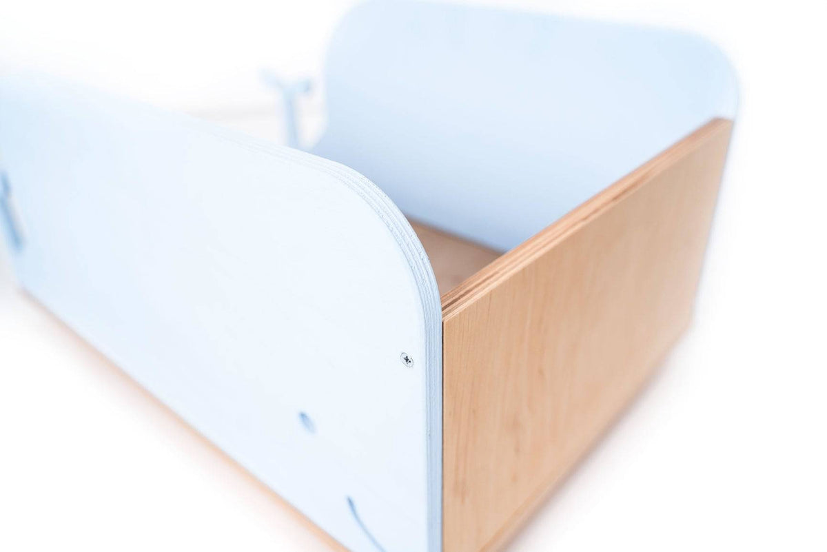 Wooden Toy Box on Wheels, Whale – view 4