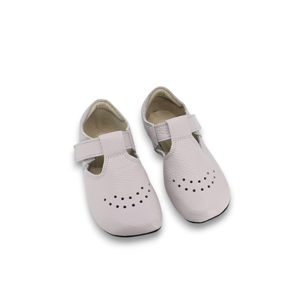Barefoot Leather Kids' Slippers, Lilac – view 2