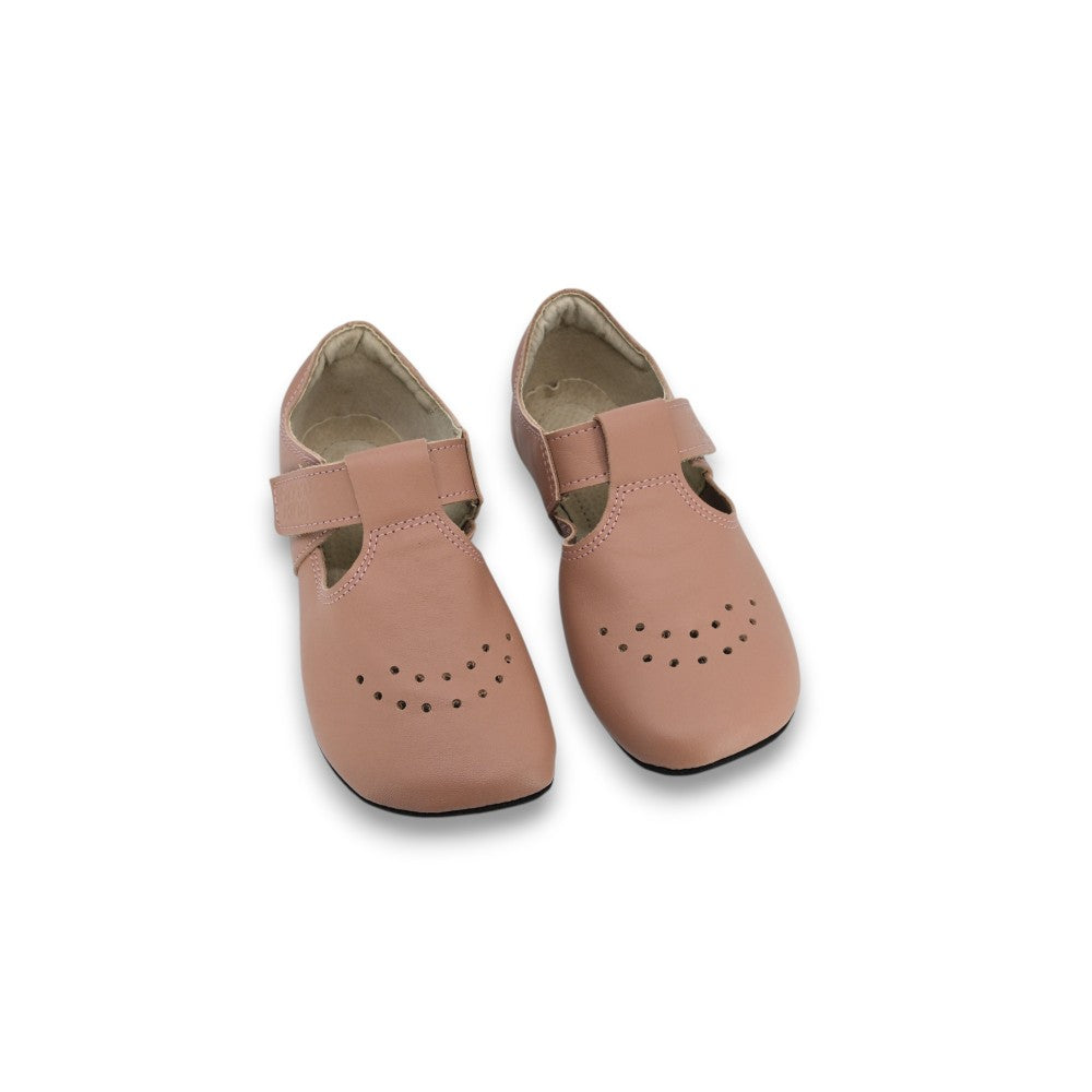 Barefoot Leather Kids' Slippers, Pink – view 2