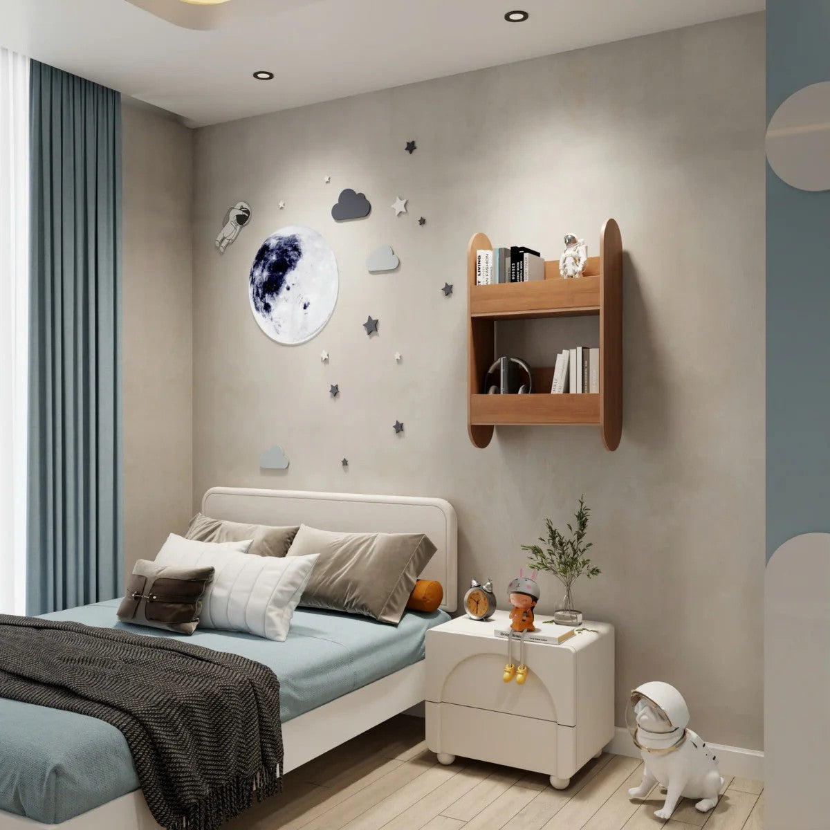 Kids' Wall Bookshelf, Large – view 2