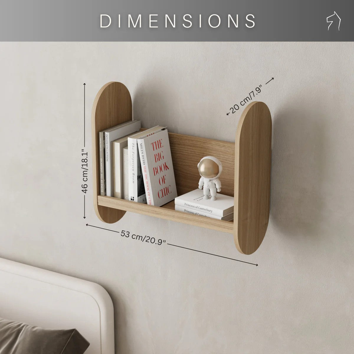Kids' Wall Bookshelf, Small – TrucuTu